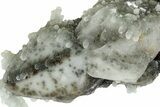 Sparkling Quartz Chalcedony after Scalenohedral Calcite - India #223832-1